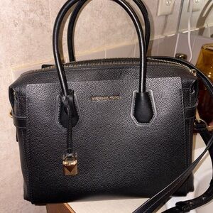 Brand new Michael Kors Black Pebbled Leather Satchel